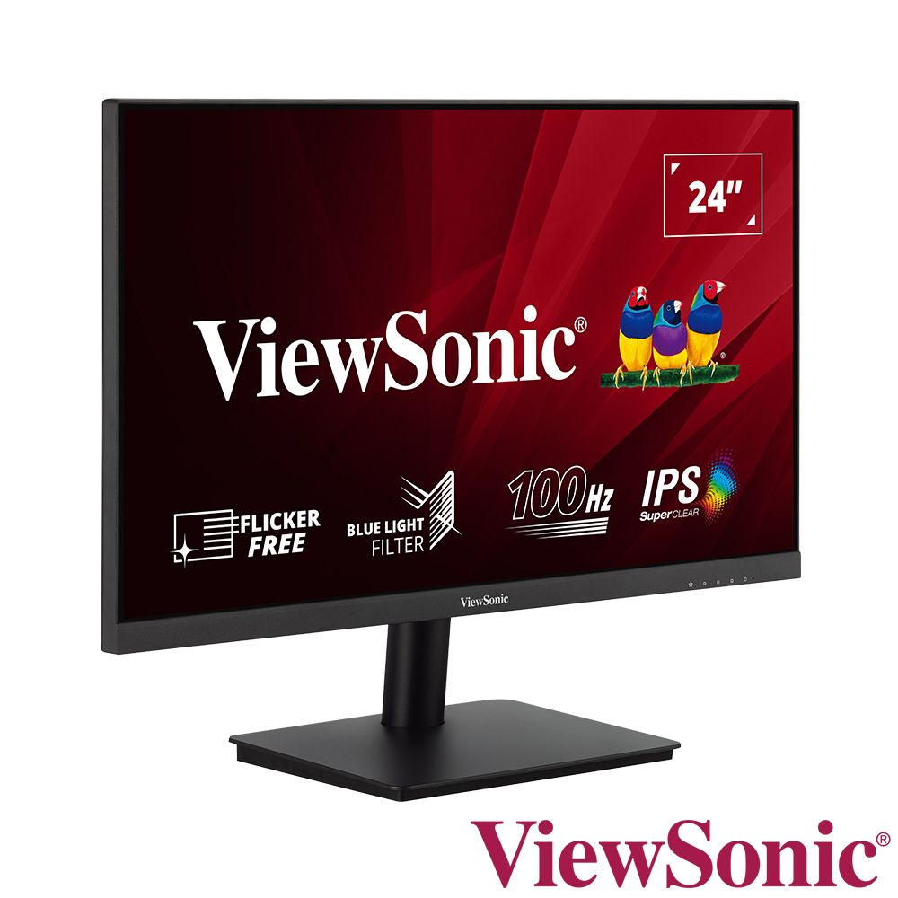 ViewSonic 優派  VA2406-MH 窄邊美型螢幕(24型/FHD/HDMI/VGA/100Hz/喇叭/VA)