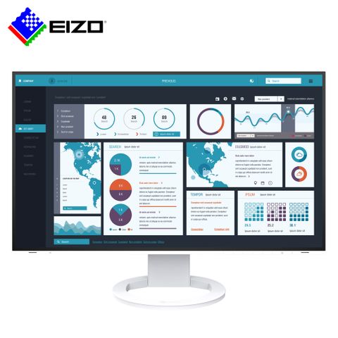 EIZO FlexScan EV2795 27型IPS超薄型邊框16:9寬螢幕(白色)