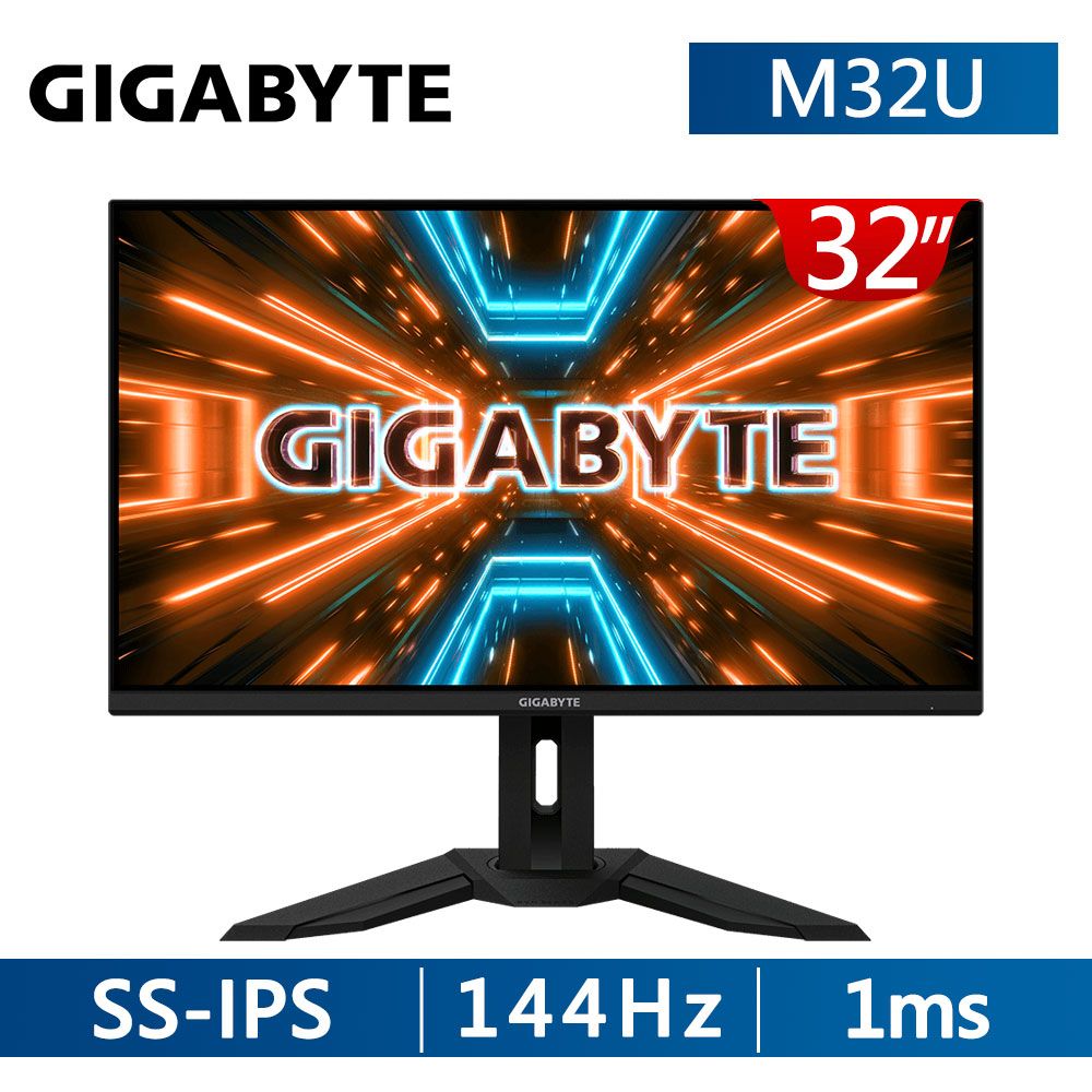 GIGABYTE 技嘉   M32U HDR400電競螢幕(32型/4K/144hz/1ms/IPS/Type-C)