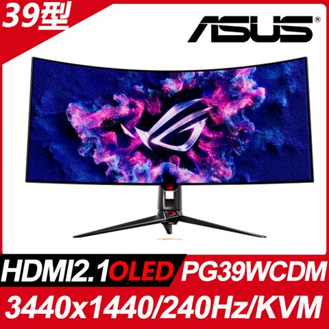 ASUS 華碩 ROG Swift PG39WCDM 電競螢幕(39型/3440x1440/240Hz/0.03ms/OLED/HDMI2.1/Type-C)