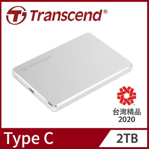 Transcend 創見 2TB StoreJet 25C3S 極致輕薄2.5吋Type C行動硬碟 (TS2TSJ25C3S)