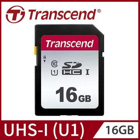 【Transcend 創見】16GB SDC300S SDHC UHS-I U1記憶卡 (TS16GSDC300S)