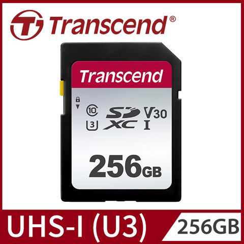 【Transcend 創見】256GB SDC300S SDXC UHS-I U3(V30)記憶卡 (TS256GSDC300S)