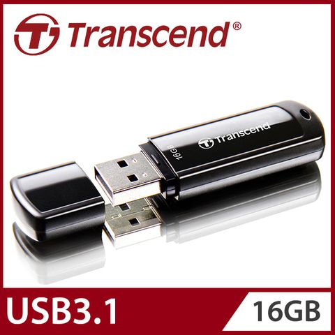 創見USB經典款【Transcend 創見】16GB JetFlash700 USB3.1隨身碟-經典黑 (TS16GJF700)