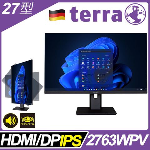 65折尾盤出清【福利品】Terra 27吋IPS廣視角螢幕(2763WPV )