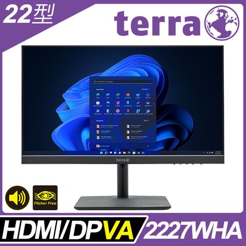 Terra 2227W HA窄邊螢幕(22型/FHD/喇叭/VA)