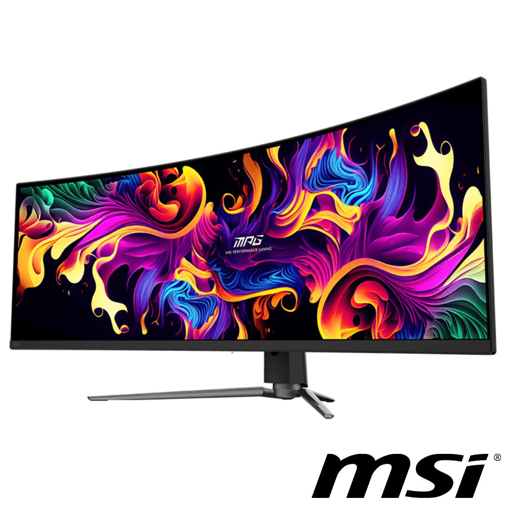 MSI 微星  MPG 491CQP QD-OLED 曲面電競螢幕(49型/DQHD/144Hz/0.03ms/QD-OLED/Type-C)