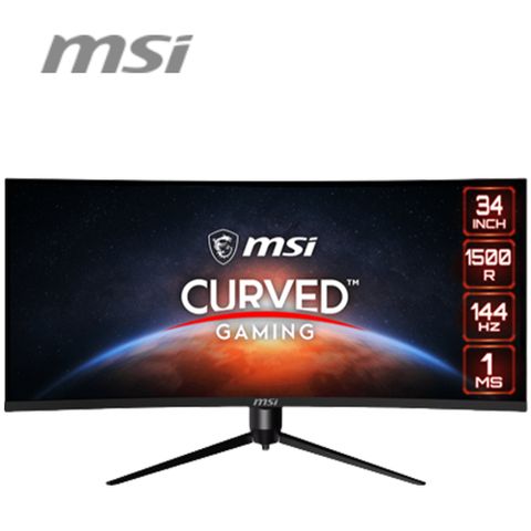 MSI微星 34吋 MAG342CQR UWQHD 144Hz曲面電競螢幕