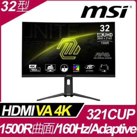 MSI 微星 MAG 321CUP 曲面電競螢幕