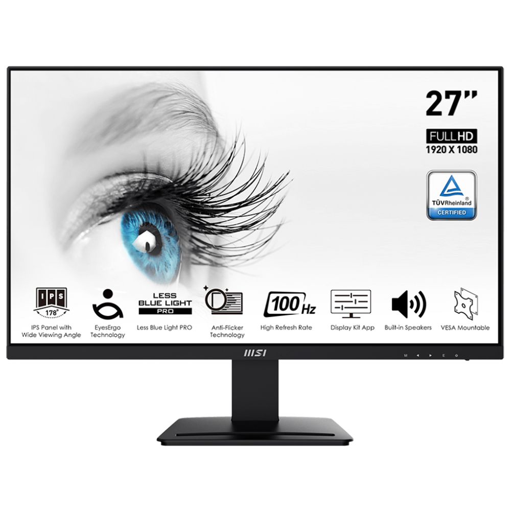 MSI 微星  PRO MP273A 美型螢幕(27型/FHD/HDMI/DP/喇叭/IPS)