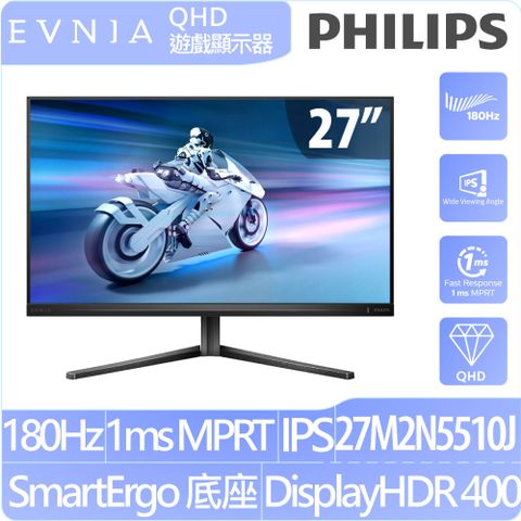 PHILIPS 飛利浦 27M2N5510J HDR電競螢幕