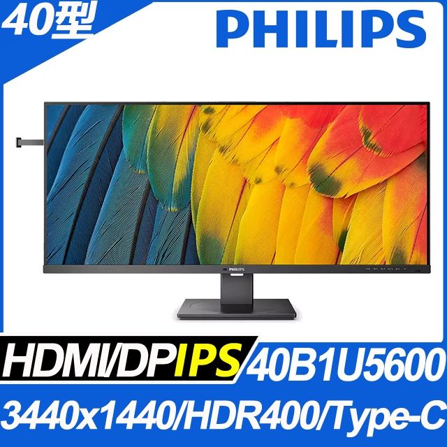 PHILIPS 飛利浦  40B1U5600 UltraWide 2K 液晶顯示器