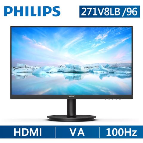 PHILIPS 飛利浦 271V8LB 100Hz窄邊框螢幕(27型/FHD/HDMI/VA)