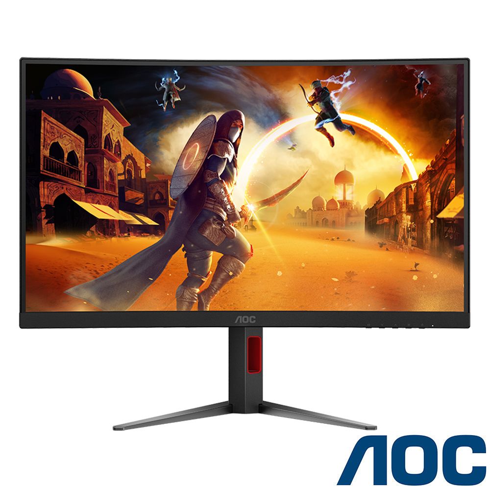 AOC CQ27G4 曲面電競螢幕(27型/QHD/HDR/180Hz/0.5ms/VA)