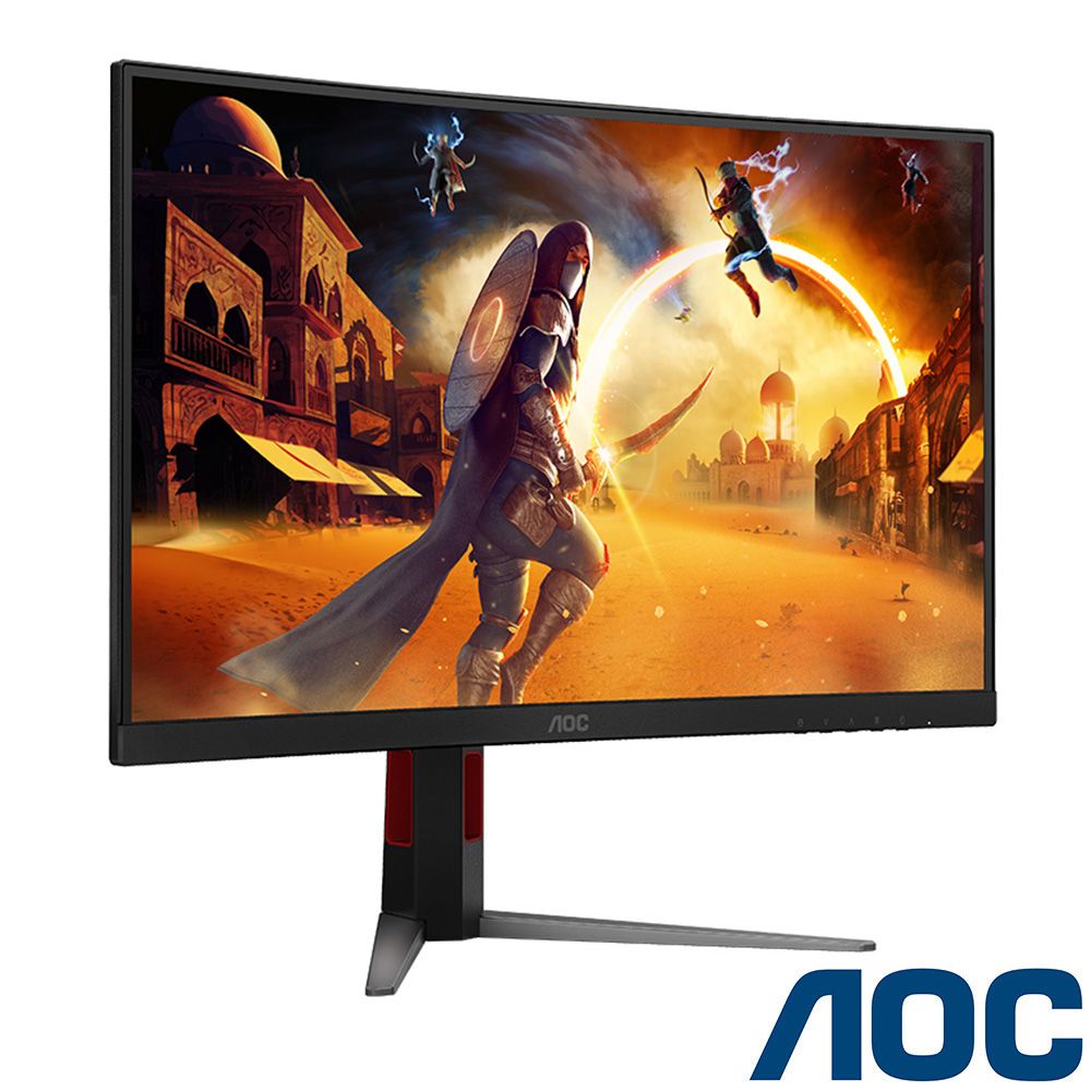 AOC CQ27G4 曲面電競螢幕(27型/QHD/HDR/180Hz/0.5ms/VA)