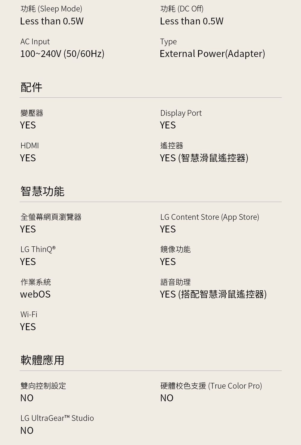 LG樂金 39GX90SA - 詳情22