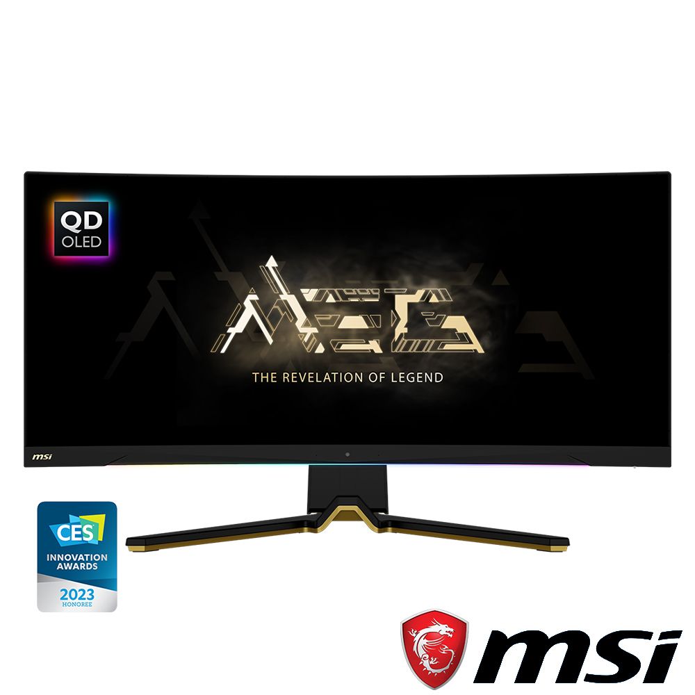 MSI 微星  MEG 342C QD-OLED HDR400曲面電競螢幕(34型/3440x1440/21:9/175Hz/0.1ms/OLED/HDMI2.1/Type-C)