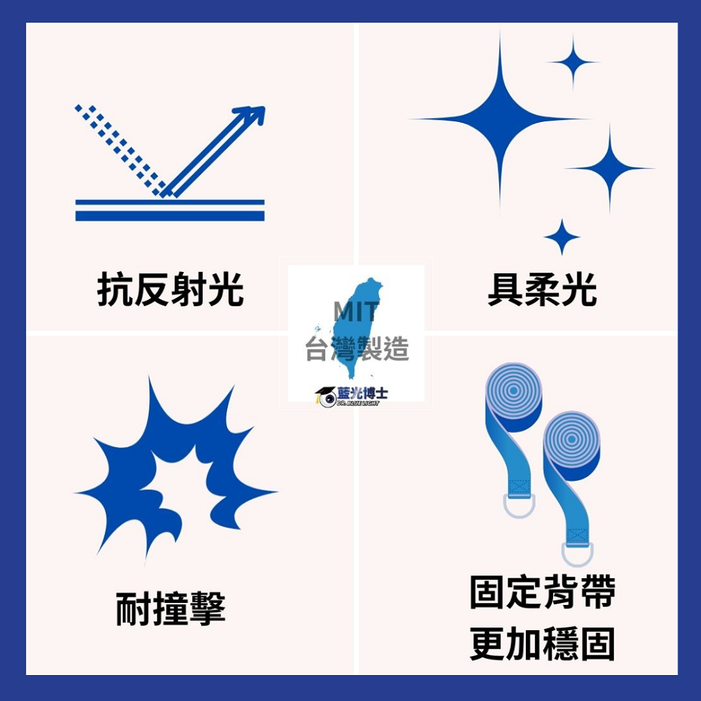 藍光博士 42PLGR(淡玫瑰)抗眩耐衝擊抗藍光液晶電視保護鏡-贈手機架