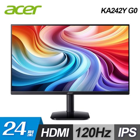 【Acer 宏碁】KA242Y G0 24型 IPS螢幕