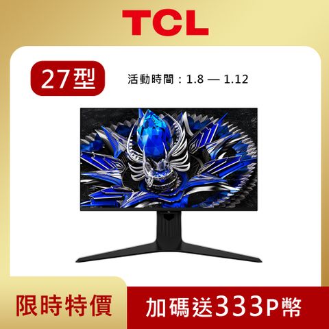 TCL 27吋 27R83U 4K QD-Mini LED電競顯示器