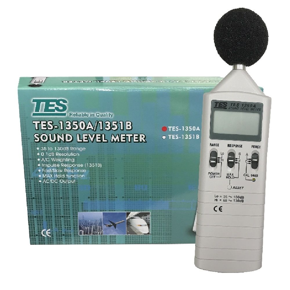 TES 泰仕  -1350A 數位式噪音計