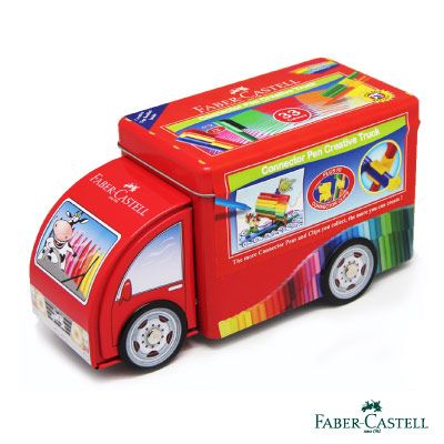 Faber-Castell 輝柏 紅色系 33色汽車造型連結彩色筆