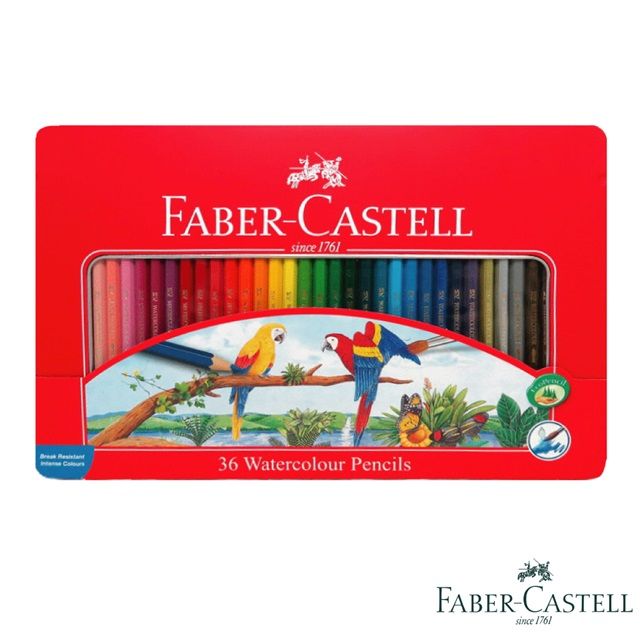 Faber-Castell 紅色系水性色鉛筆36色(精緻鐵盒) - PChome 24h購物