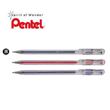 Pentel 飛龍 K105 Hybrid中性筆 0.5 mm(黑)-12支-耐水性佳/油漬少