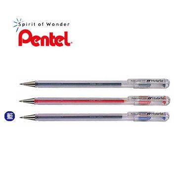 Pentel 飛龍 Hybrid中性筆筆芯0.5 mm(藍)-12支 -耐水性佳/油漬少