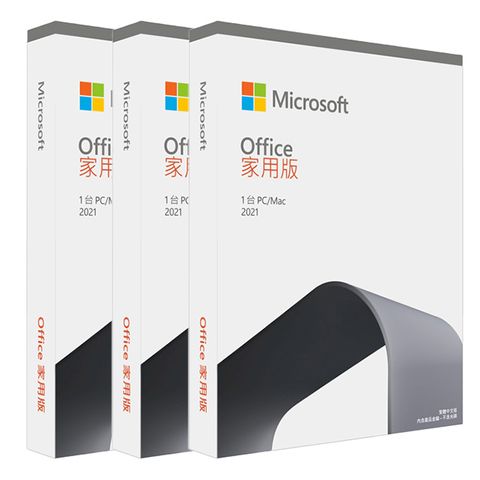 Microsoft 微軟 (3入組) Office 2021 家用版盒裝