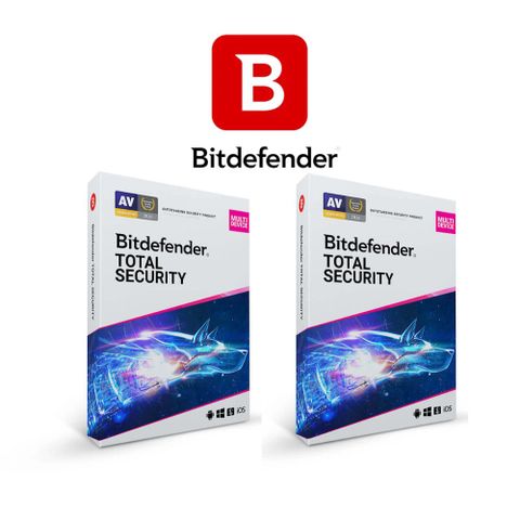 Bitdefender Total Security必特防毒防毒網路資安1設備 18個月兩入組 共三年訂閱期