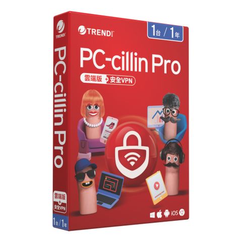 PC-cillin 趨勢  Pro 一年一台 標準盒裝版