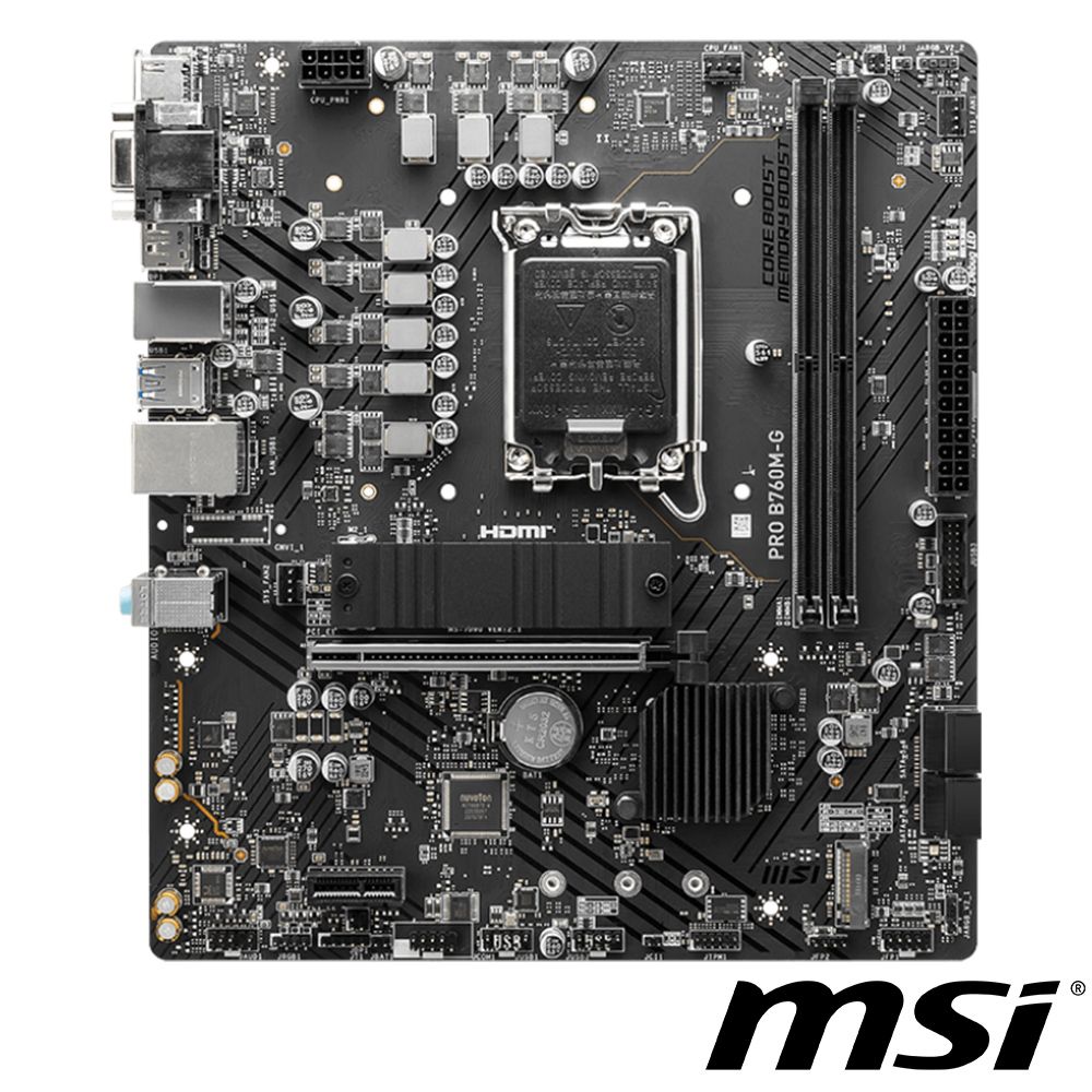 MSI 微星  PRO B760M-G 主機板