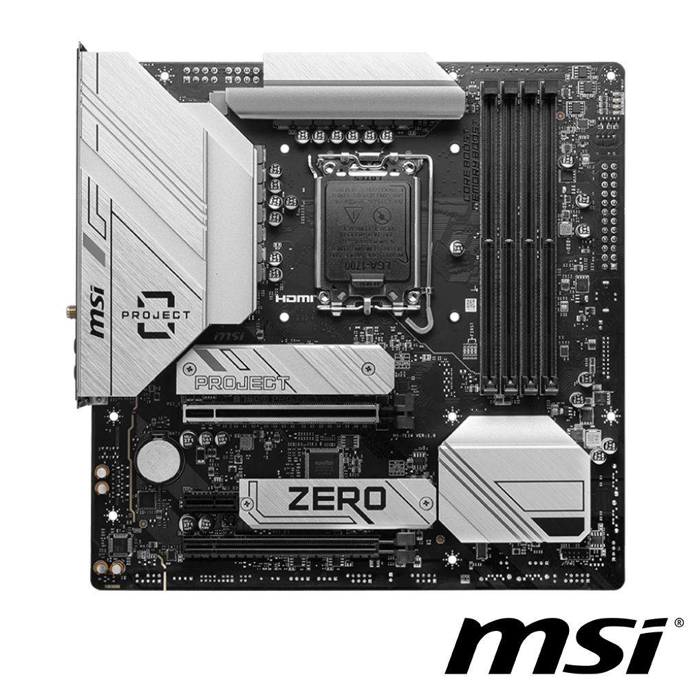 MSI 微星  B760M PROJECT ZERO 主機板