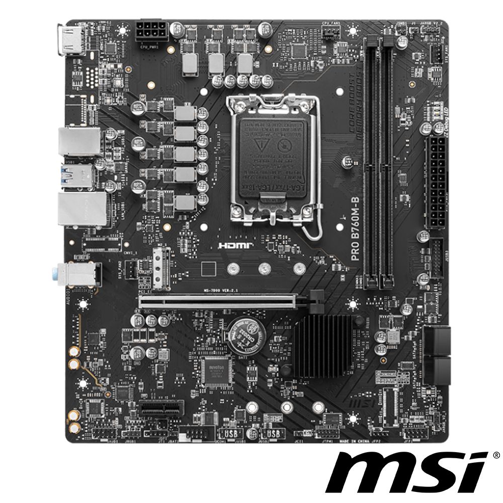 MSI 微星  PRO B760M-B 主機板