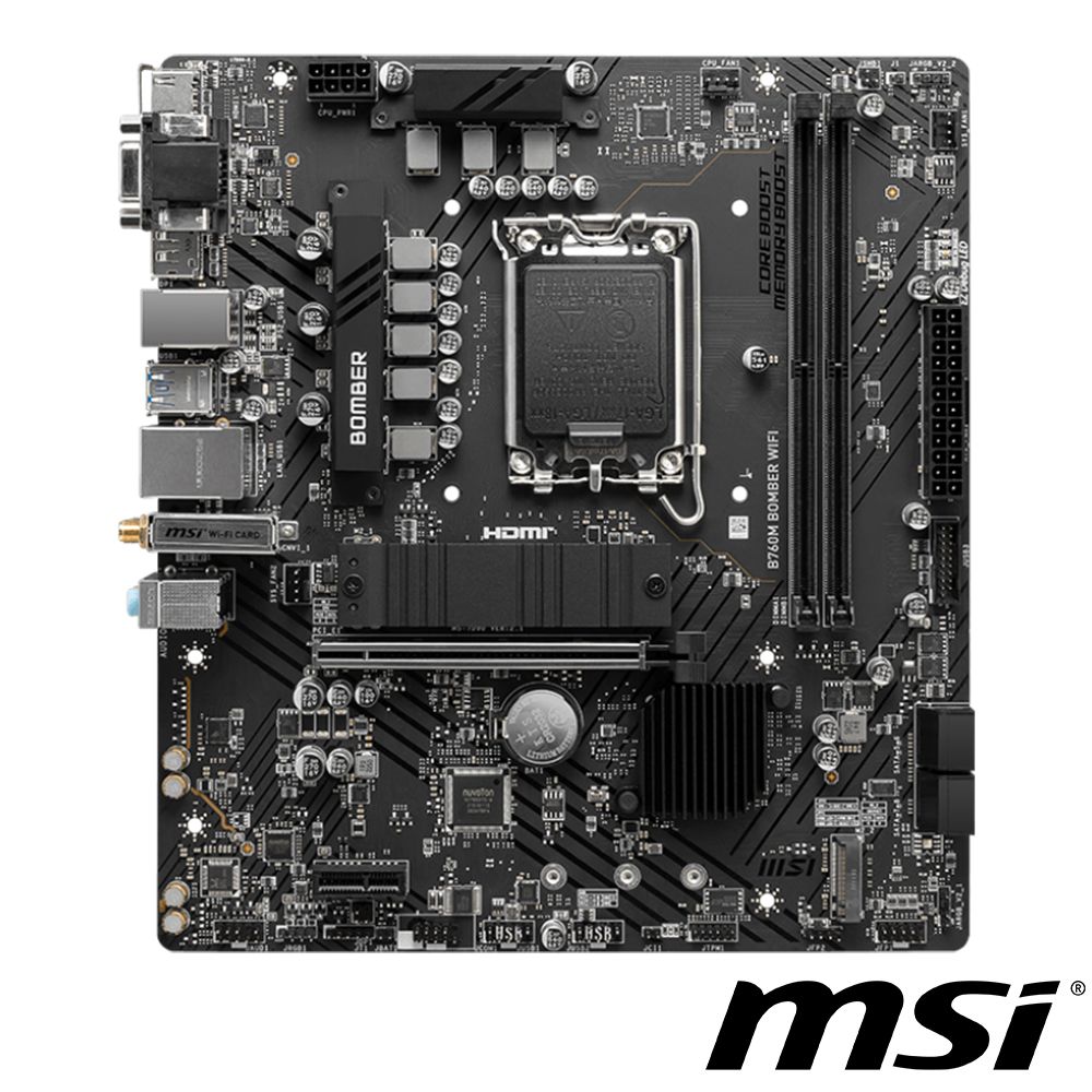 MSI 微星  B760M BOMBER WIFI 主機板