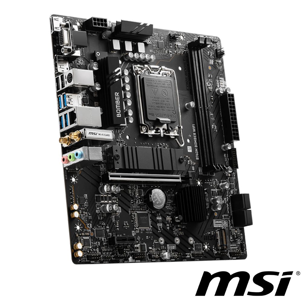 MSI 微星  B760M BOMBER WIFI 主機板