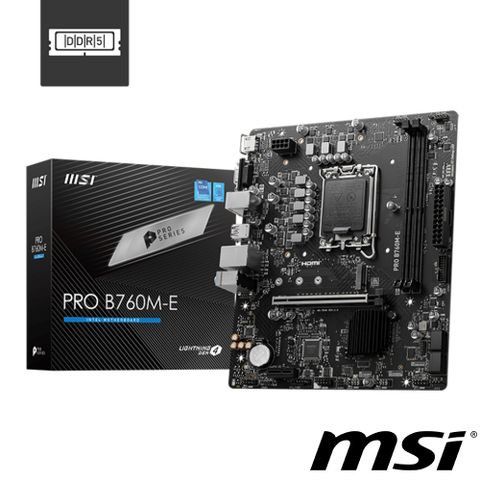 MSI 微星 PRO B760M-E 主機板