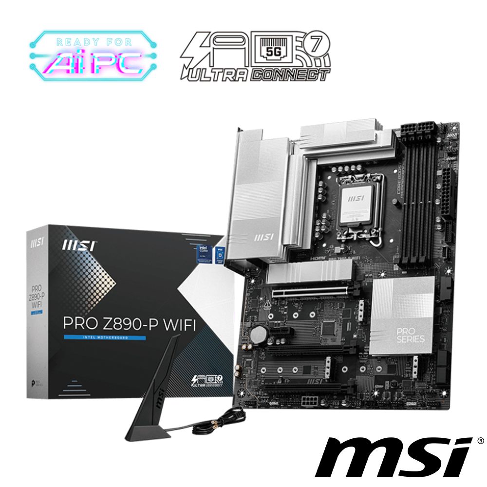 MSI 微星  PRO Z890-P WIFI 主機板