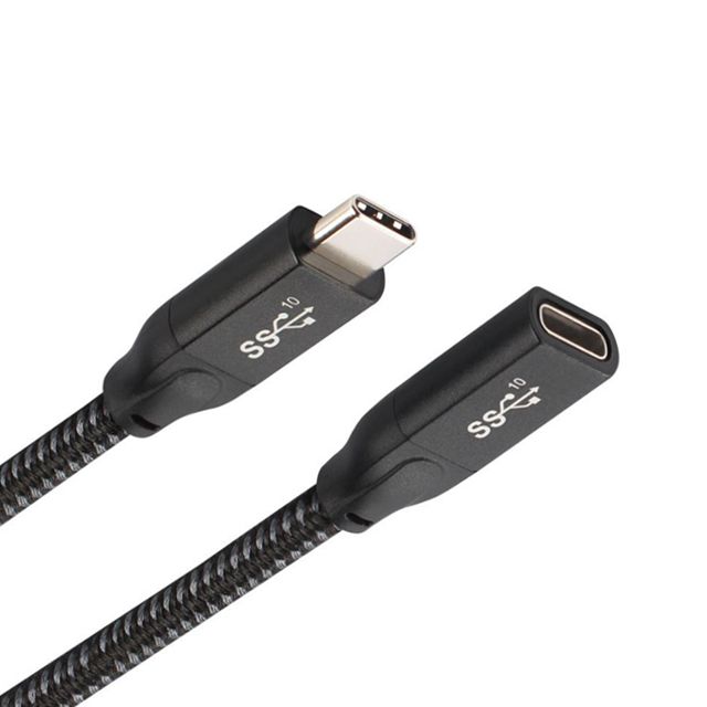  USB3.1 Gen2 Type-C(公) 轉 Type-C(母) 專用延長線-1.8米(公尺) (USB-C 對 USB-C)