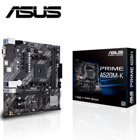 華碩ASUS PRIME-A520M-K 主機板