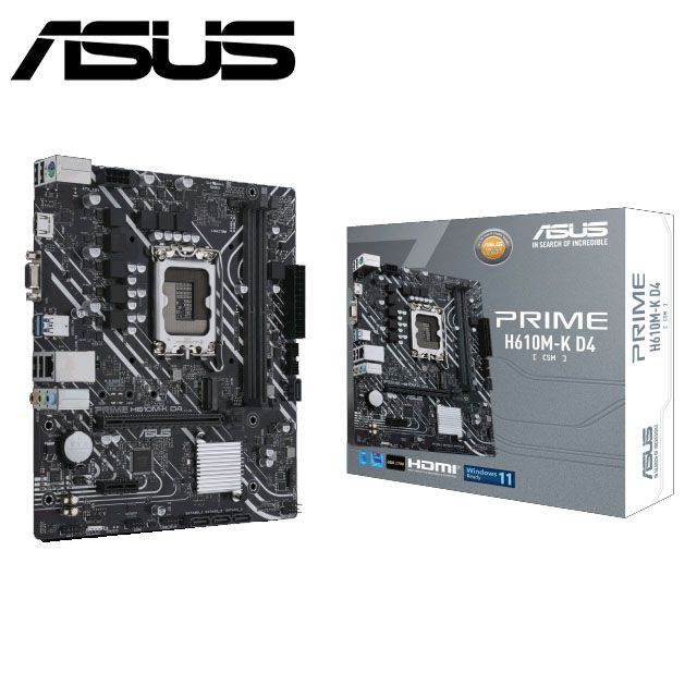 ASUS 華碩  PRIME H610M-K D4-CSM 主機板