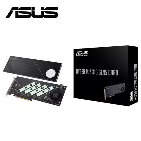 ASUS 華碩 HYPER M.2 X16 GEN 5 CARD M.2 SSD PCI-E 擴充卡