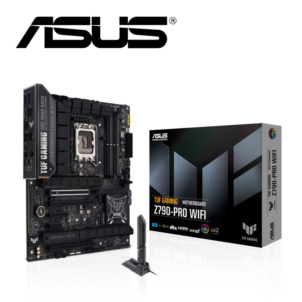 ASUS 華碩  TUF GAMING Z790-PRO WIFI 主機板+Intel Core i5-14600KF 中央處理器(M+C組合包)