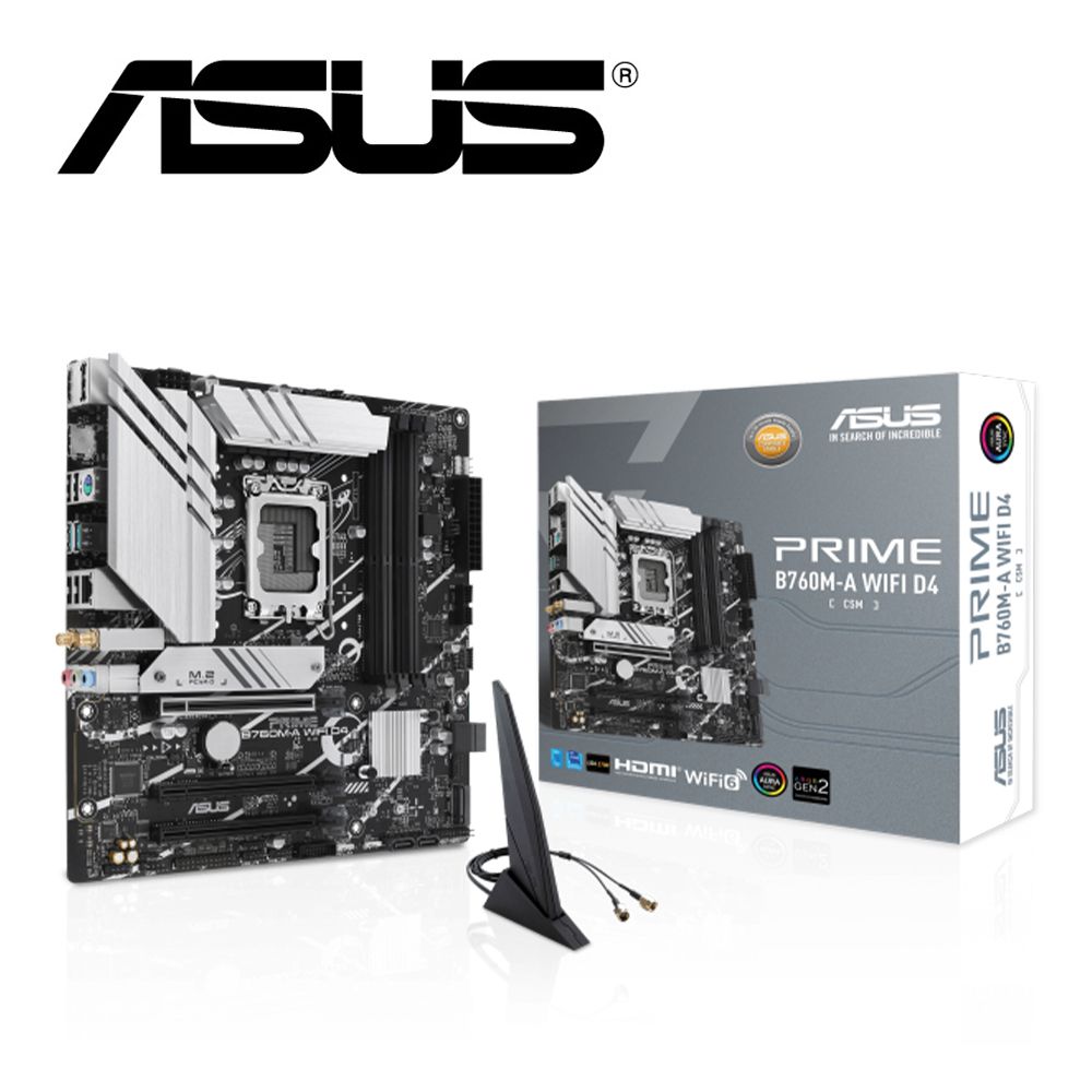 ASUS 華碩  PRIME B760M-A WIFI D4-CSM 主機板