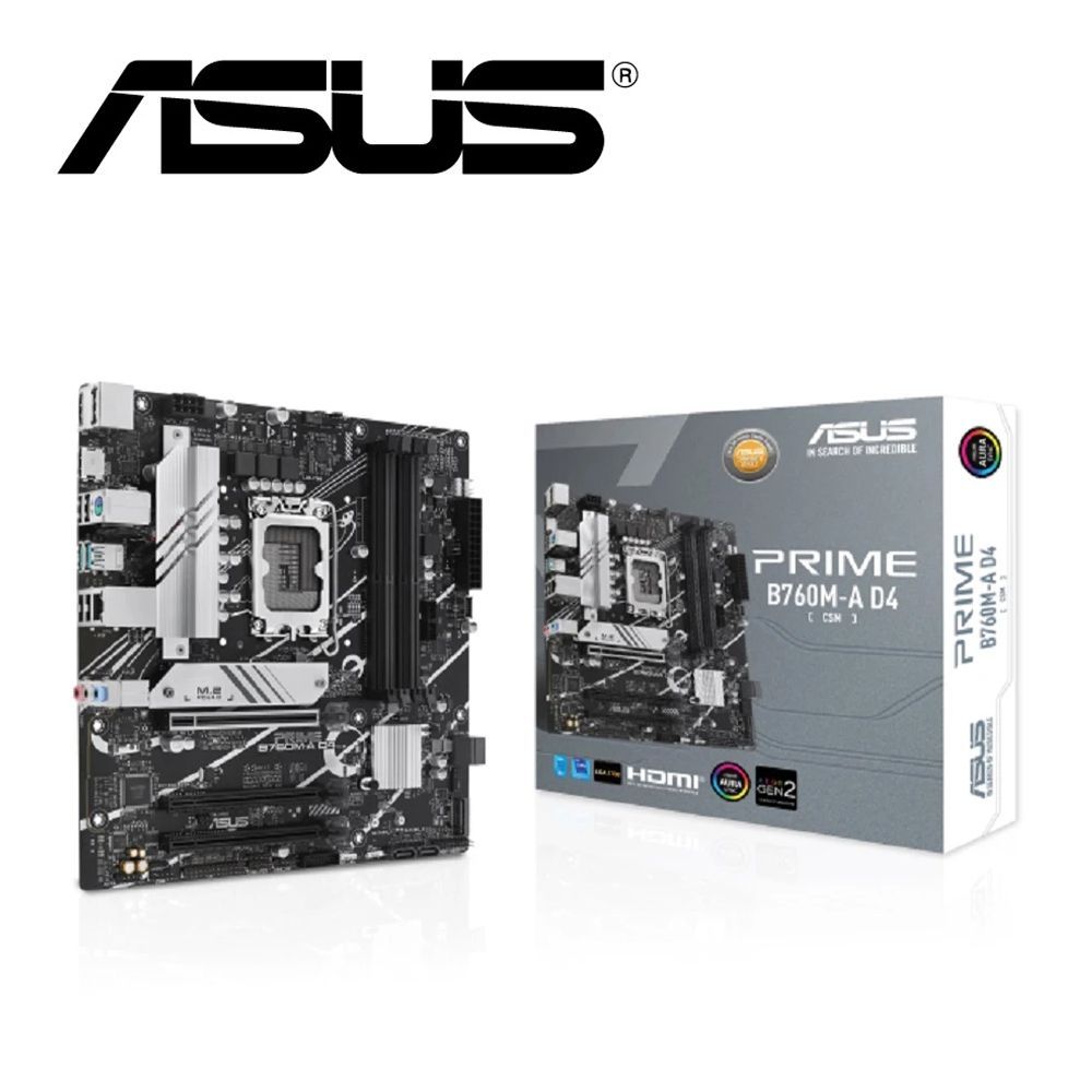 ASUS 華碩  PRIME B760M-A D4-CSM 主機板