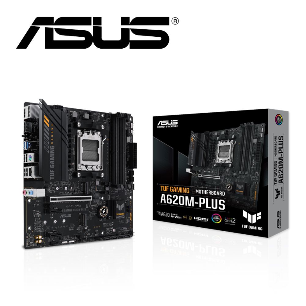 ASUS 華碩  TUF GAMING A620M-PLUS 主機板 +AMD R5 8600G盒