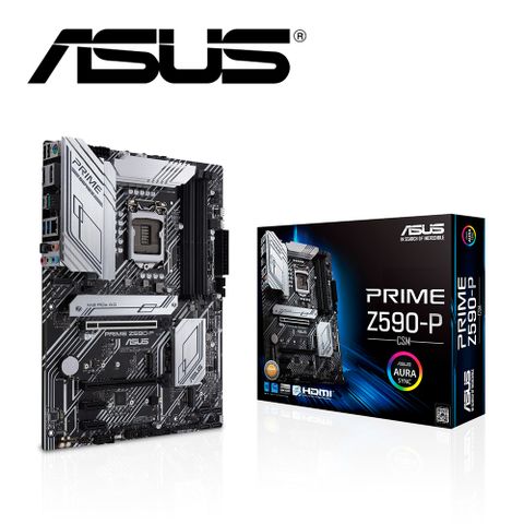 ASUS 華碩 PRIME Z590-P/CSM 主機板+I5 10400F 6核12緒 中央處理器