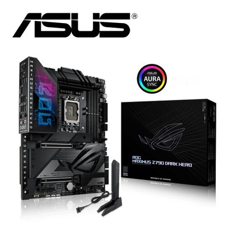 ASUS 華碩 ROG MAXIMUS Z790 DARK HERO 主機板+金士頓 64GB(雙通32GB*2) DDR5-6000/CL30 FURY Beast
