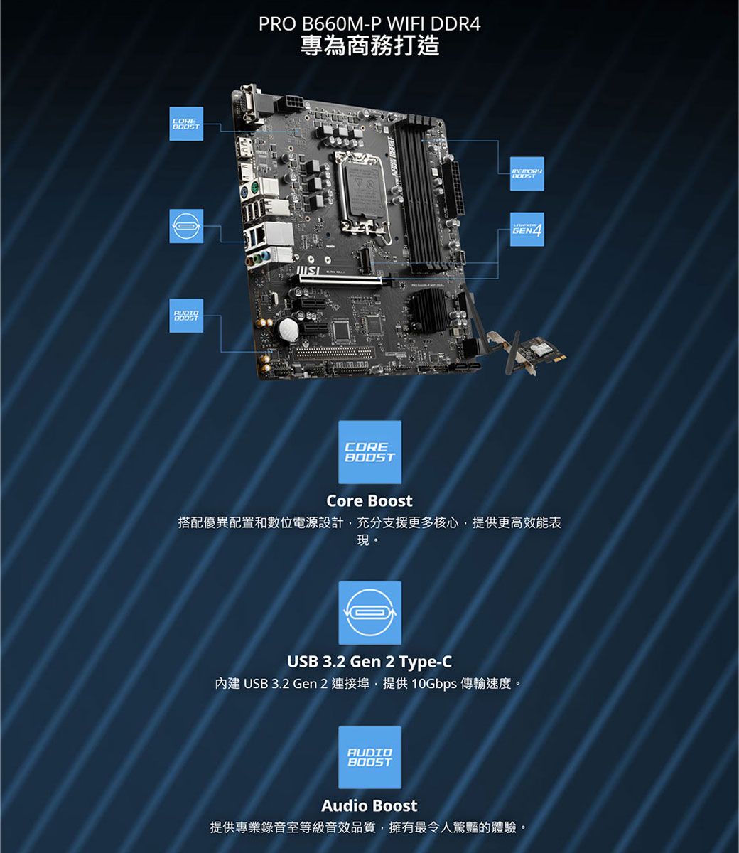 微星MSI PRO B660M-P WIFI DDR4 Intel主機板- PChome 24h購物